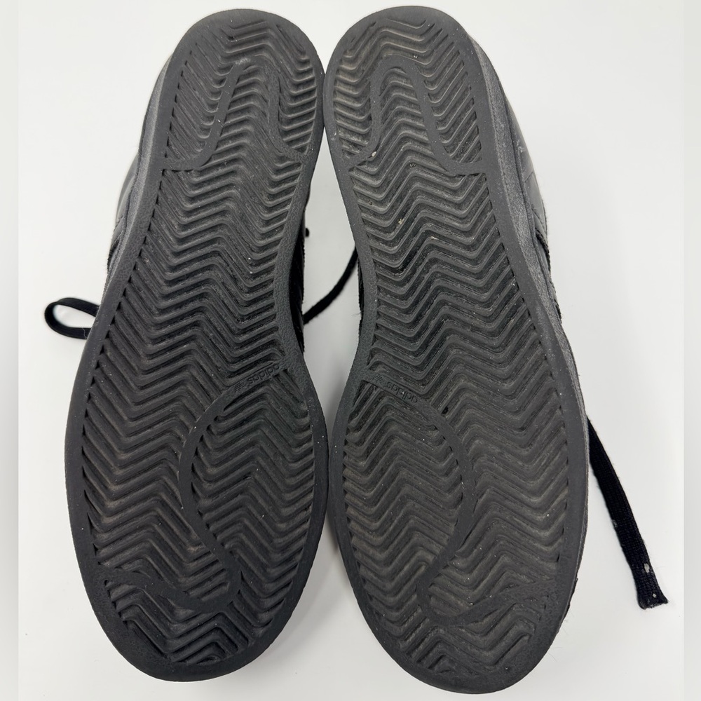 Adidas Superstar Black Sneakers 80s Street Sporty Footwear Athletic Shoes Unisex - Picture 6 of 17